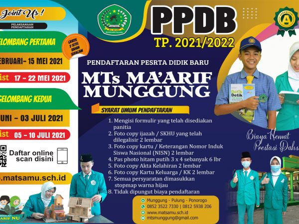 Desain Poster dan Pamflet PPDB 2021/2022